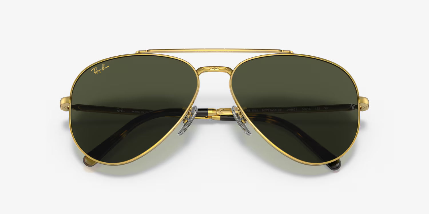 Ray-Ban Gold Frame Aviators 0RB3625-7995