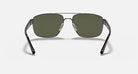 Ray-Ban Polished Gunmetal Frame Sunglasses RB3663-004/58