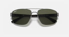 Ray-Ban Polished Gunmetal Frame Sunglasses RB3663-004/58