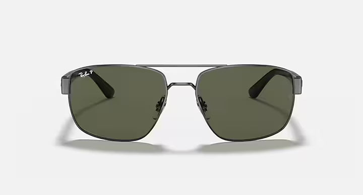 Ray-Ban Polished Gunmetal Frame Sunglasses RB3663-004/58