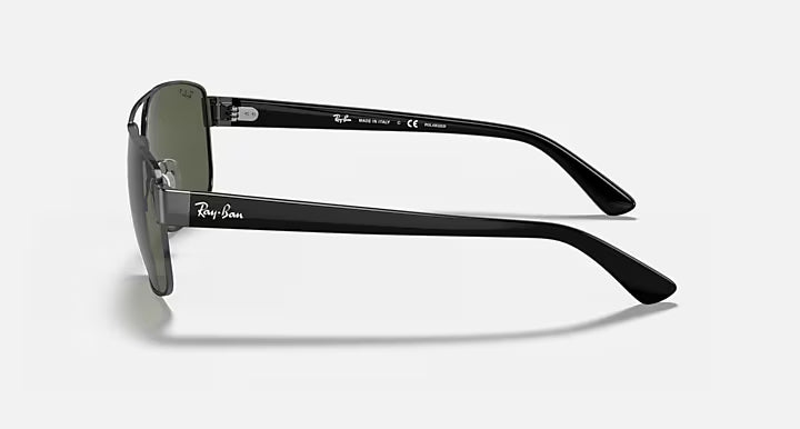 Ray-Ban Polished Gunmetal Frame Sunglasses RB3663-004/58