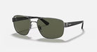 Ray-Ban Polished Gunmetal Frame Sunglasses RB3663-004/58
