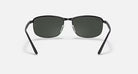 Ray-Ban Matte Black with Dark Gray Chromance Sunglasses RB3671CH-186