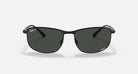 Ray-Ban Matte Black with Dark Gray Chromance Sunglasses RB3671CH-186