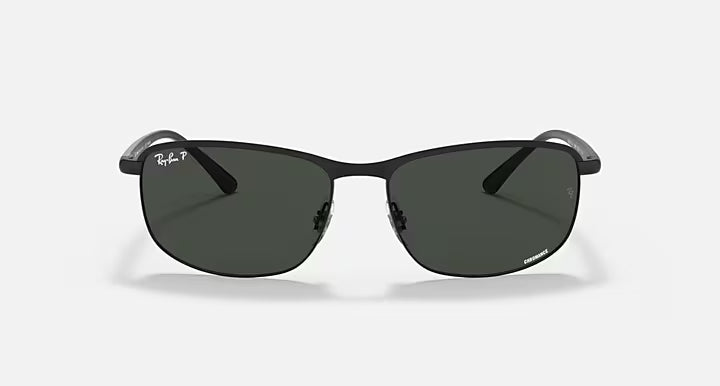Ray-Ban Matte Black with Dark Gray Chromance Sunglasses RB3671CH-186