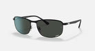 Ray-Ban Matte Black with Dark Gray Chromance Sunglasses RB3671CH-186