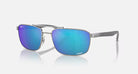 Ray-Ban Blue lens and Gray Frame Chromance Sunglasses RB3737CH-004
