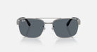 Ray-Ban Polished Gunmetal with Blue Polarized Lenses Sunglasses RB3701-004