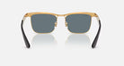 Ray-Ban Gold Frame with Dark Blue Lens Wayfarer Deluxe 0RB3875-92763R