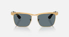 Ray-Ban Gold Frame with Dark Blue Lens Wayfarer Deluxe 0RB3875-92763R