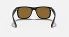 Ray-Ban Matte Black and Red Mirror Justin Sunglasses 0RB4165-622/6Q55
