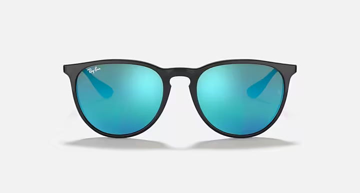 Ray-Ban Polished Black with Blue Mirror Erika Color Mix Sunglasses 0RB4171-601/5554