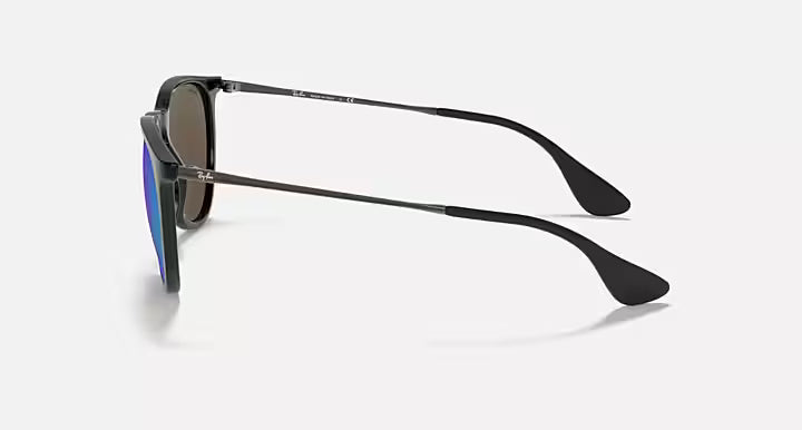 Ray-Ban Polished Black with Blue Mirror Erika Color Mix Sunglasses 0RB4171-601/5554