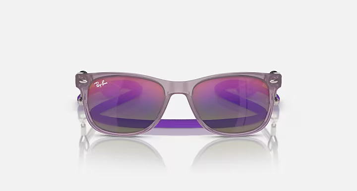 Kids Ray-Ban New Wayfarer Purple Sunglasses 0RJ9052S-7147B1