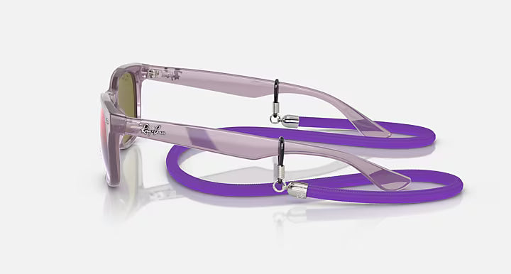 Kids Ray-Ban New Wayfarer Purple Sunglasses 0RJ9052S-7147B1