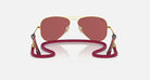 Kids Ray-Ban Red and Gold Aviators 0RJ9506S-223/B5