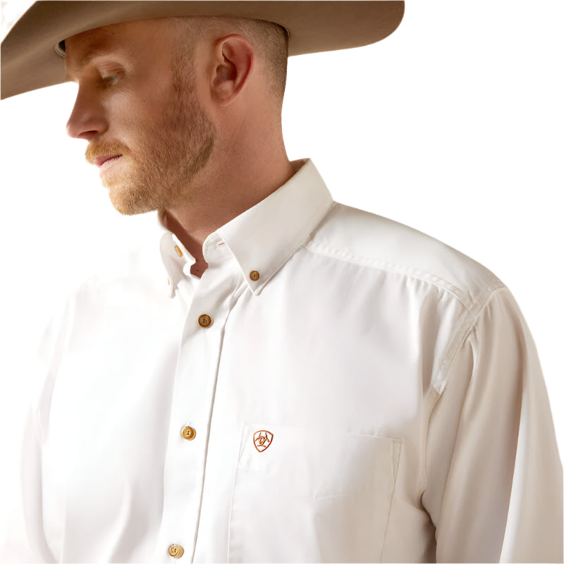 Men's Ariat Solid Twill Classic Fit Shirt 10000503 - Crazy House Western Wear