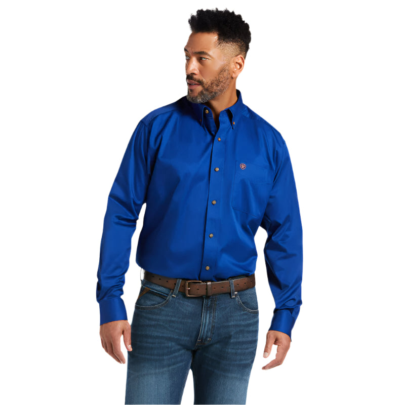 Men's Ariat Solid Twill Classic Fit Shirt 10006660 - Crazy House Western Wear