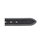 Men's Cowboy Chrome Belt with Basket Tooling 1001