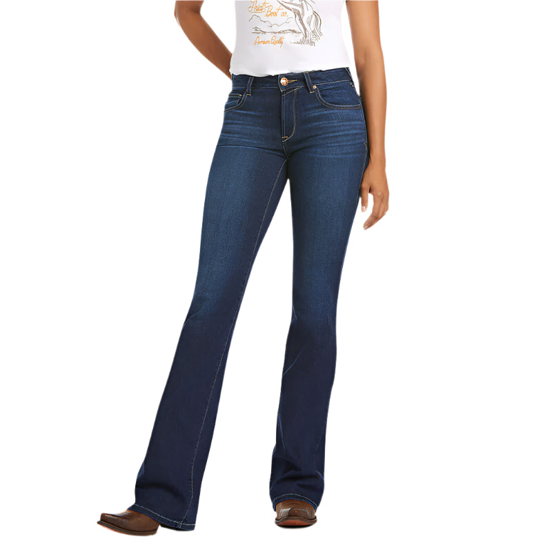 Women's Ariat Ultra Stretch Perfect Rise Katie Flare Jean 10027692 - Crazy House Western Wear