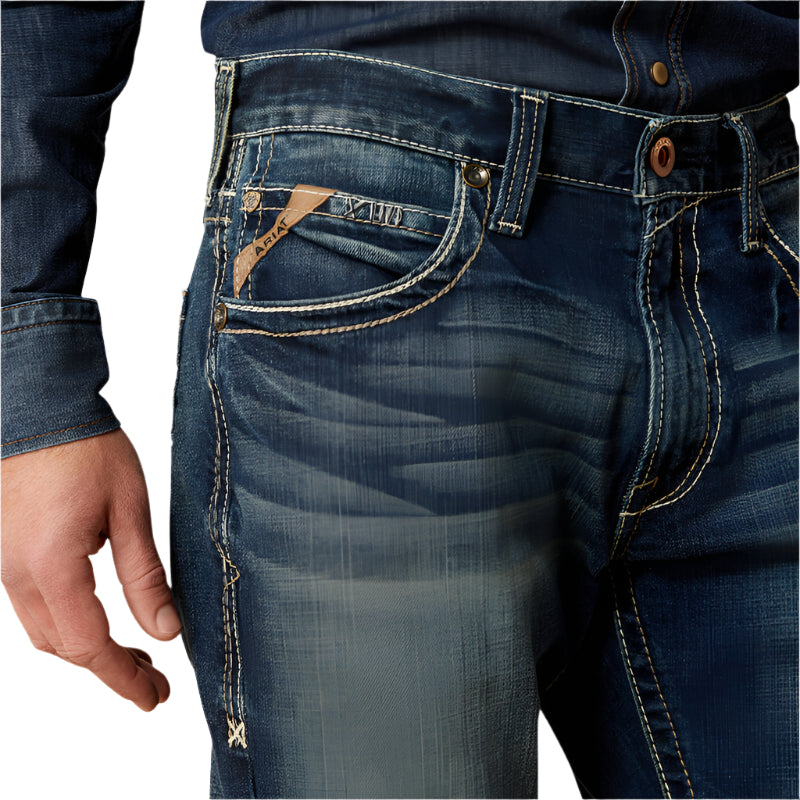 Men's Ariat M5 Slim Stretch Adkins Stackable Straight Leg Jean 10030275 - Crazy House Western Wear