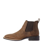Men's Ariat Distressed Tan Booker Chelsea Wide Square Toe Western Boot 10031452
