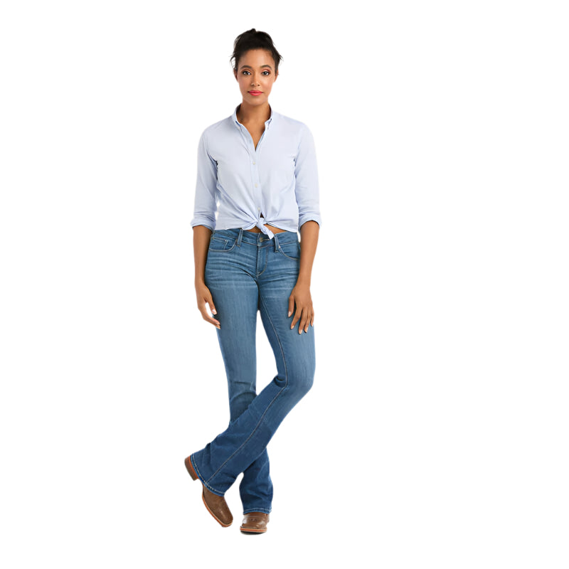 Women's Ariat R.E.A.L. Mid Rise Patricia Boot Cut Jean 10036812 - Crazy House Western Wear