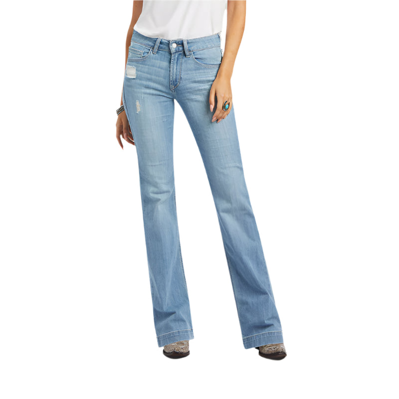 Women's Ariat Slim Trouser Aisha Wide Leg Jean 10040504 - Crazy House Western Wear