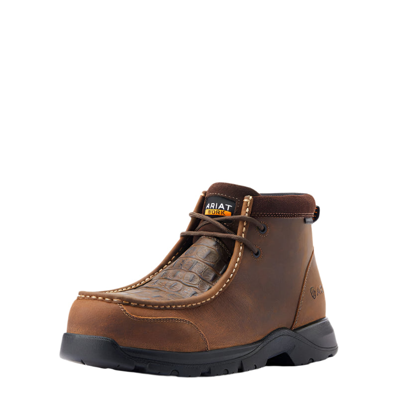 Men's Ariat Edge LTE 4" Moc Composite Toe Work Boot 10044578 - Crazy House Western Wear