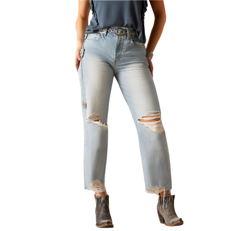 Women's Ariat Ultra High Rise Tomboy Straight Jean 10045187 - Crazy House Western Wear