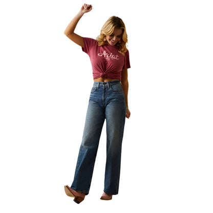 Women's Ariat Ultra High Rise Tomboy Wide Jean 10045189 - Crazy House Western Wear