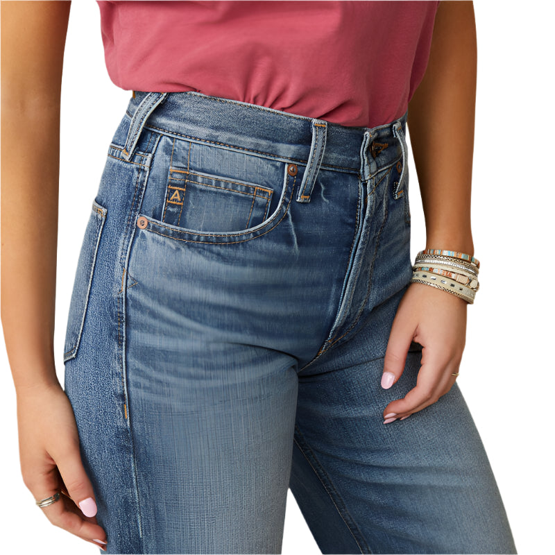 Women's Ariat Ultra High Rise Tomboy Wide Jean 10045189 - Crazy House Western Wear