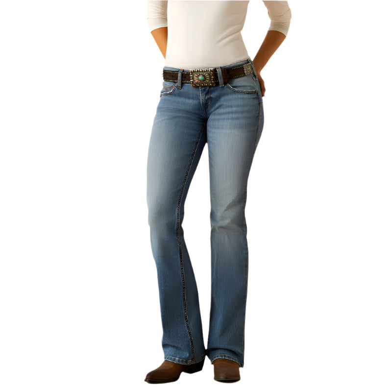Women's Ariat Mid Rise Allison Boot Cut Jeans 10051842 - Crazy House Western Wear
