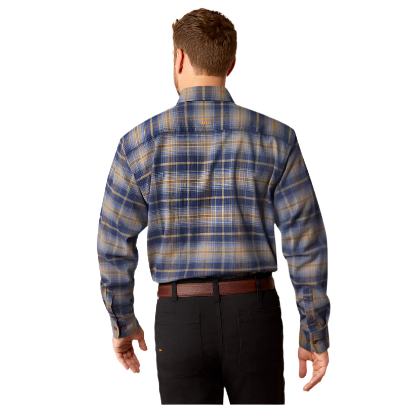 Men's Ariat Rebar Flannel DuraStretch Work Shirt 10052803 - Crazy House Western Wear