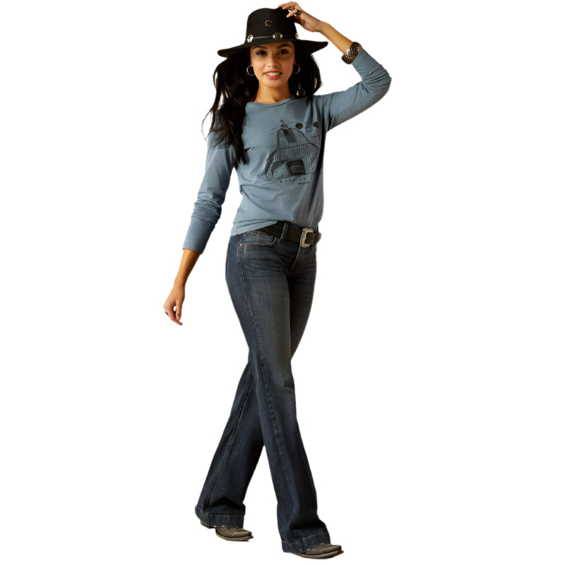 Women's Ariat Perfect Rise Elsie Trouser Jeans 10053536 - Crazy House Western Wear