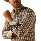 Men's Ariat Wrinkle Free Fitted Long Sleeve Plaid Button Down Shirt 10053912 - Crazy House Western Wear