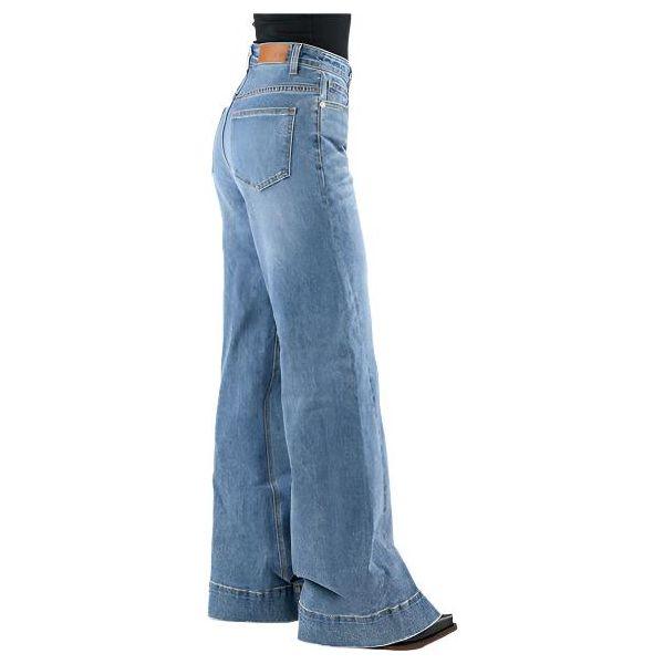 Women's Tin Haul High Rise Wide Leg Andled Side Seam Jean 10-054-0870-4001 - Crazy House Western Wear