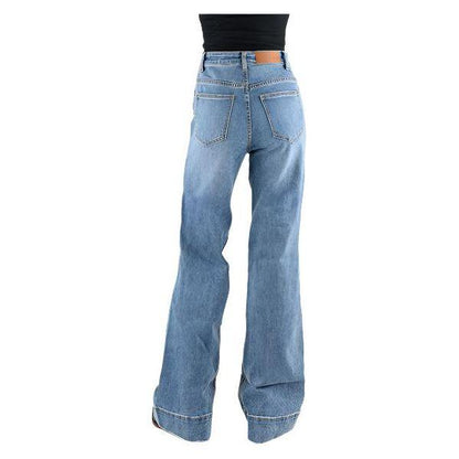 Tin Haul High Rise Wide Leg Andled Side Seam Jean