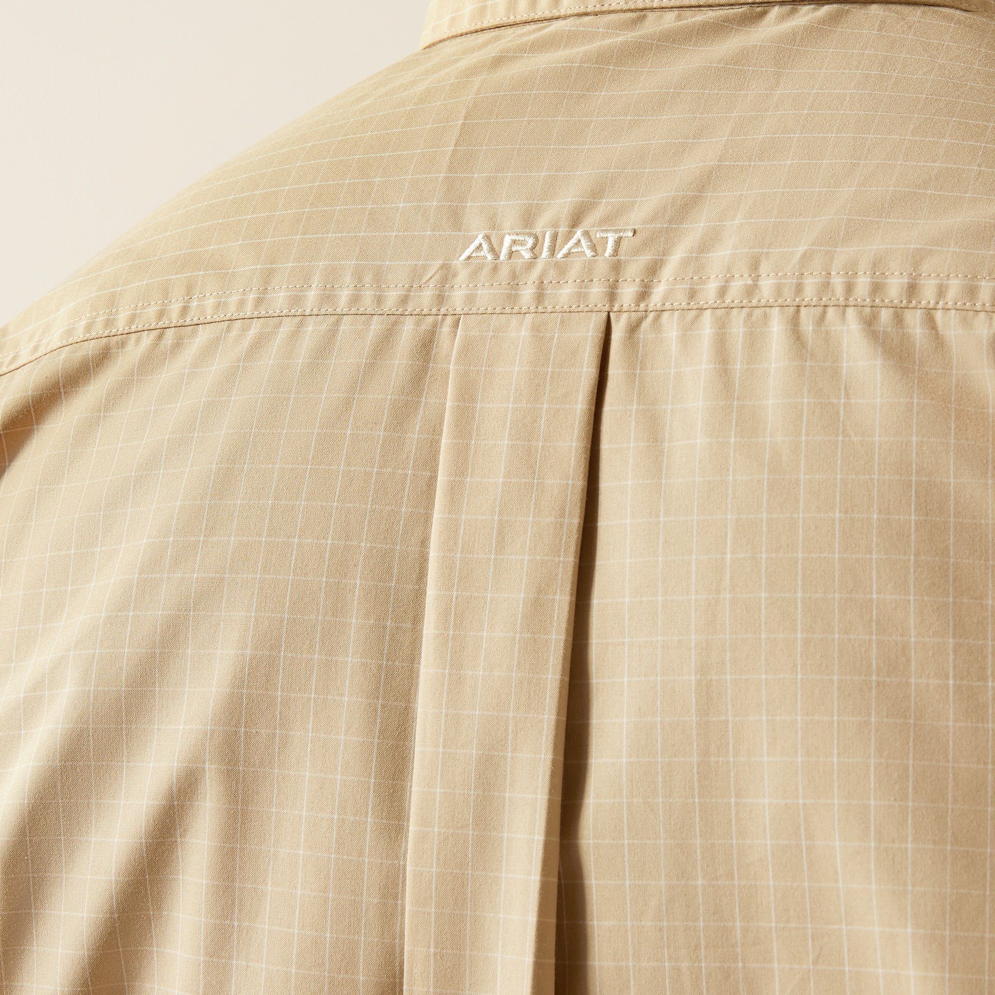 Men's Ariat Pro Cayson Long Sleeve Khaki Shirt 10054675 - Crazy House Western Wear