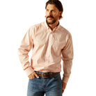 Men's Ariat Pink Ashton Wrinkle Free Shirt 10054688 - Crazy House Western Wear