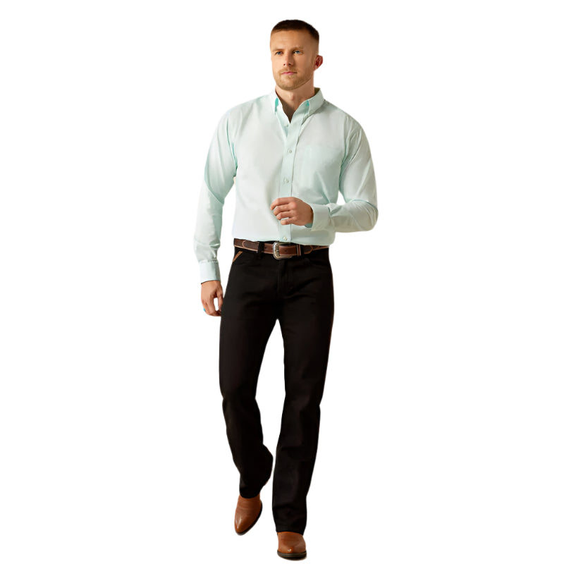 Men's Ariat Solid Slub Classic Fit Shirt 10055116 - Crazy House Western Wear