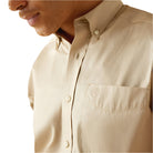 Men's Ariat Lightweight Solid Twill Classic Fit Shirt 10058558 - Crazy House Western Wear