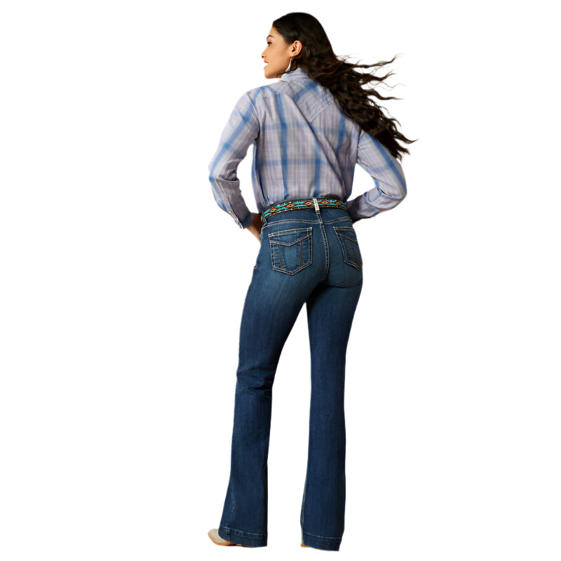 Women's Ariat High Rise Paula Slim Trouser Jeans 10058912 - Crazy House Western Wear