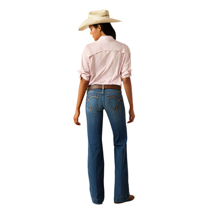Women's Ariat Mid Rise Hasley Slim Trouser Jeans 10058920 - Crazy House Western Wear