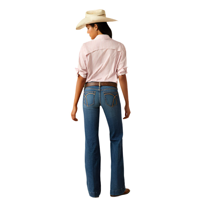 Women's Ariat Mid Rise Hasley Slim Trouser Jeans 10058920 - Crazy House Western Wear