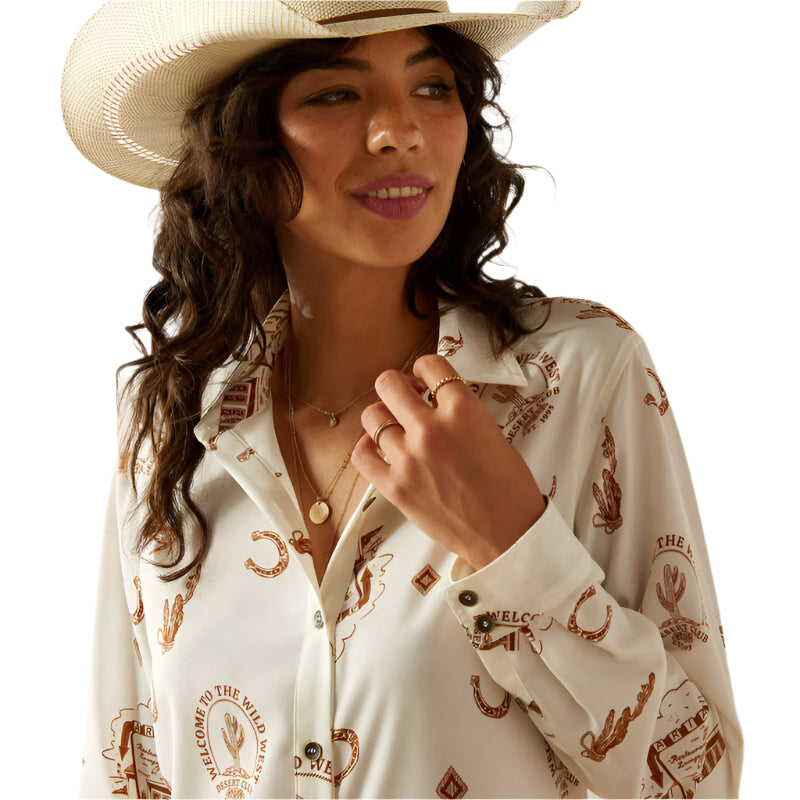 Women's Ariat Homestyle Shirt 10060364 - Crazy House Western Wear