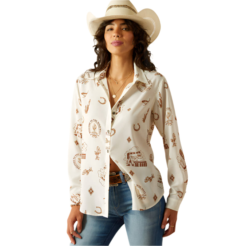 Women's Ariat Homestyle Shirt 10060364 - Crazy House Western Wear