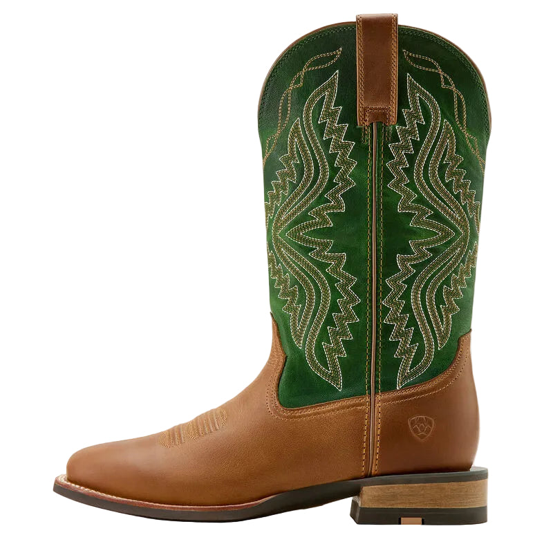 Men's Ariat Wheat Brown/Lime Baxter Cowboy Boot 10061238