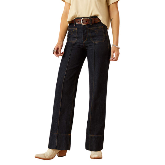 Women's Ariat Ultra High Rise Tomboy Western Utility Wide Leg Jean 10061760