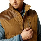 Men's Ariat Cub Khaki Western Quilted Vest 10062439